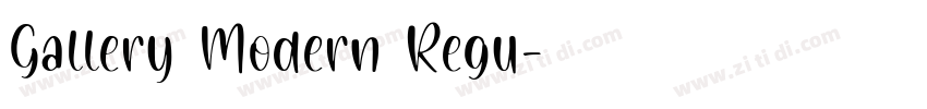 Gallery Modern Regu字体转换